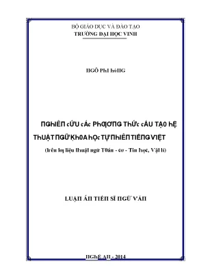Nghiên Cứu Hệ Thuật Ngôn Ngữ Tự Nhiên Trong Giáo Dục