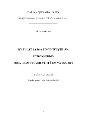 Nghiên Cứu Về Đối Tượng Trẻ Em Và Phụ Nữ Trong Nghệ