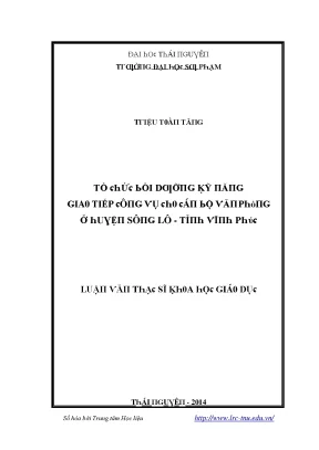Bồi Dưỡng Kỹ Năng Giao Tiếp Công Vụ Cho Cán Bộ Văn Phòng