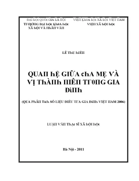 Nghiên Cứu Về Tác Động Của Mẹ Đối Với Sự Phát Triển Của