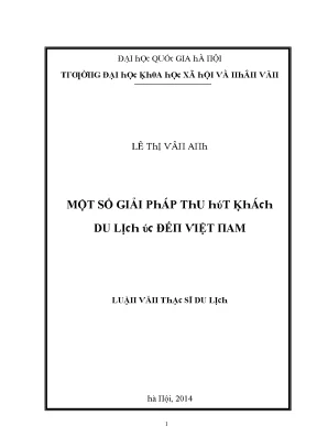 Giải pháp thu hút khách du lịch tại Việt Nam