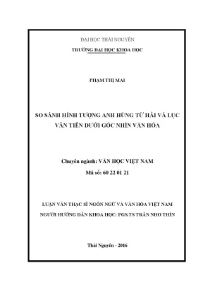 So Sánh Hình Tượng Anh Hùng Từ Hải và Lục Vân Tiên Dưới