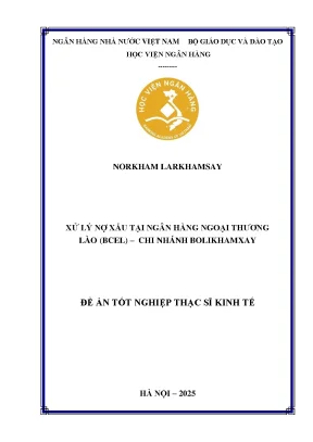 Xử Lý Nợ Xấu Tại Ngân Hàng Ngoại Thương Lào (BCEL) - Chi