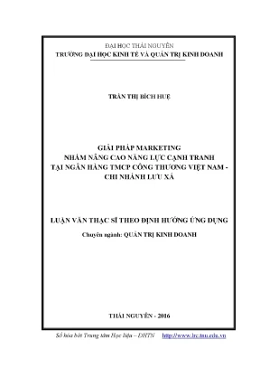 Giải pháp marketing nâng cao năng lực cạnh tranh tại