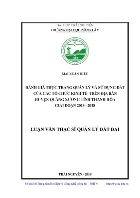 Đánh Giá Quản Lý và Sử Dụng Đất Tại Huyện Quảng Xương,