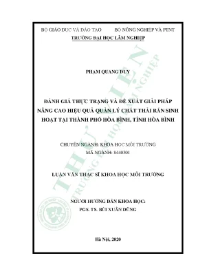 Giải Pháp Nâng Cao Hiệu Quản Lý Chất Thải Rắn Sinh Hoạt