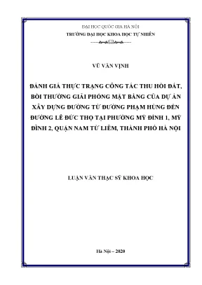 Đánh Giá Công Tác Thu Hồi Đất và Bồi Thường Dự Án Đường
