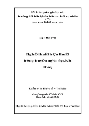 Luận Văn Về Nghệ Thuật Trong Truyện Ngắn Bích Thủy