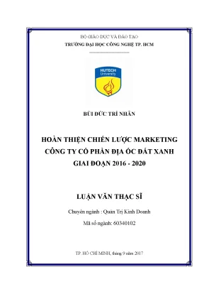 Chiến Lược Marketing Hiệu Quả Tại Công Ty Cổ Phần Địa Ốc