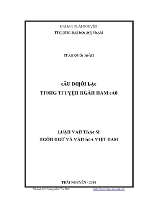 Khám Phá Câu Dưới Bậc Trong Truyện Ngắn Nam Cao