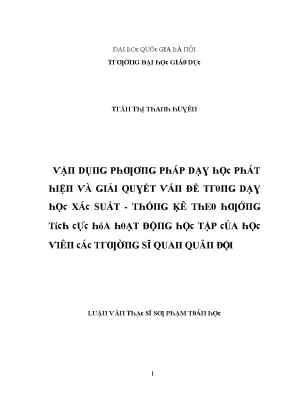 Giải Quyết Vấn Đề Tại Đại Học Quốc Gia Hà Nội: Nghiên