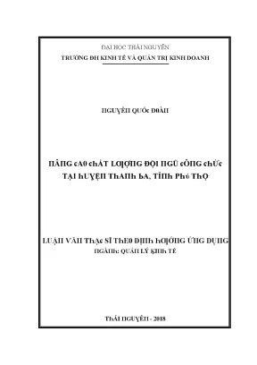 Quản lý kinh tế tại Trường ĐH Kinh tế và Quản trị Kinh