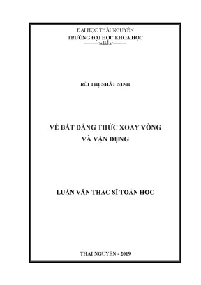 Bất Đẳng Thức Xoay Vòng: Nghiên Cứu và Ứng Dụng trong