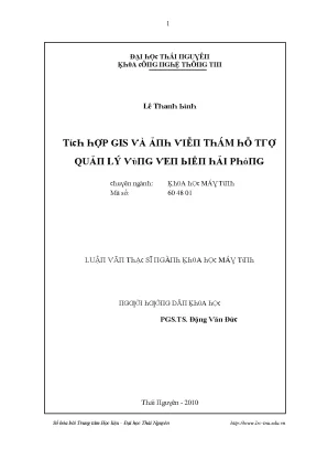 Ứng Dụng GIS Trong Quản Lý Tài Nguyên Môi Trường