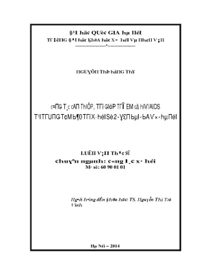 Nâng cao nhận thức về HIV/AIDS trong cộng đồng