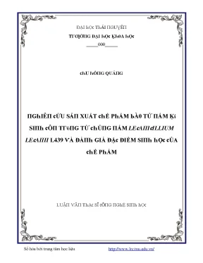 Nghiên cứu về hệ thống thực vật Leaeanilium và ứng dụng 