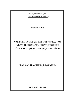 Nghiên cứu về kết nối lý thuyết và thực tiễn trong giáo