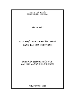 Khám Phá Hiện Thực và Con Người Trong Sáng Tác Của Hữu Thỉnh
