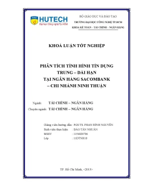 Phân Tích Tình Hình Tín Dụng Trung – Dài Hạn Tại Ngân