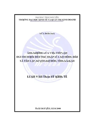 Đại Học Kinh Tế và Quản Trị Kinh Doanh Thái Nguyên: