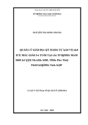 Quản Lý Giáo Dục Mầm Non: Phân Tích Giáo Dục Trẻ 5-6 