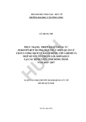 Triển Khai Thông Tư 19/2013/TT-BYT Tại Bệnh Viện Tỉnh 