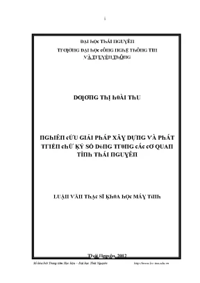 Giải pháp mã hóa và bảo mật thông tin tại Đại học Thái