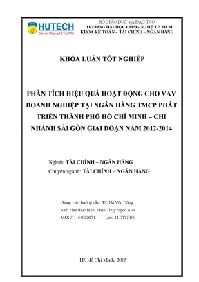 Phân Tích Hiệu Quả Hoạt Động Cho Vay Doanh Nghiệp Tại HDBank