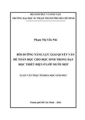 Nâng Cao Năng Lực Giải Quyết Vấn Đề Toán Học Cho Học