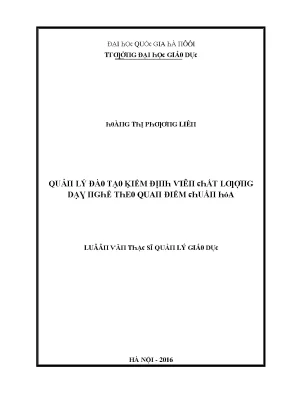 Quản Lý Giáo Dục Đại Học Tại Hà Nội: Nghiên Cứu và Đánh Giá