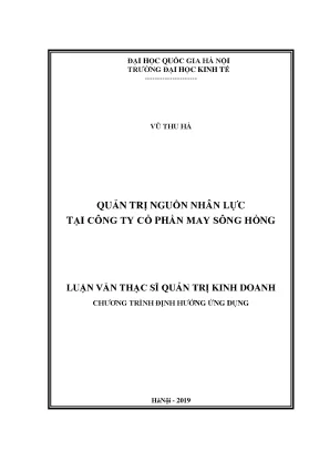 Quản Trị Nguồn Nhân Lực Tại Công Ty Cổ Phần May Sông Hồng