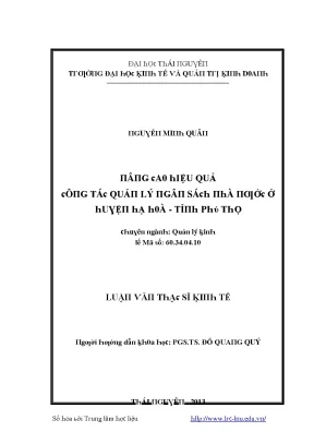 Quản lý kinh tế hiệu quả tại Đại học Thái Nguyên