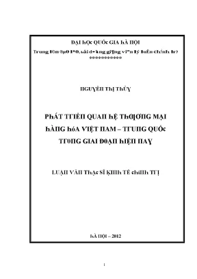 Nghiên Cứu Tác Động Của Thương Mại Quốc Tế Đến Kinh Tế