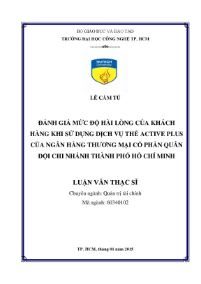 Đánh Giá Mức Độ Hài Lòng Khách Hàng Dịch Vụ Thẻ Active 