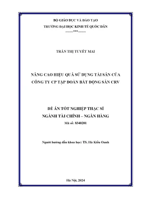 Nâng Cao Hiệu Quả Sử Dụng Tài Sản Tại Công Ty CP Tập