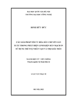 Giải pháp tối ưu hóa dây chuyền sản xuất linh kiện điện tử