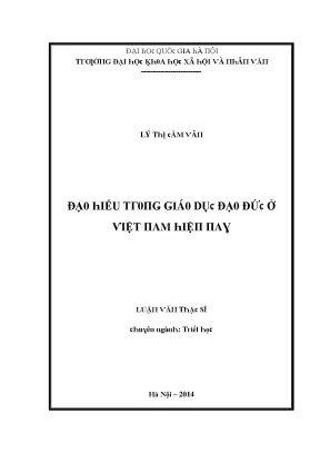 Nghiên Cứu Về Đạo Hiếu Trong Xã Hội Việt Nam