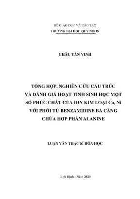 Nghiên Cứu Cấu Trúc và Hoạt Tính Sinh Học của Phức Chất