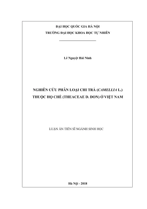 Nghiên Cứu Phân Loại Chi Trà (Camellia L.) Thuộc Họ Chè