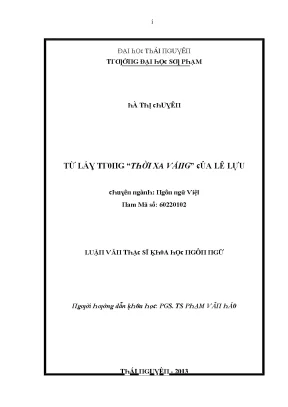 Phân Tích Tác Phẩm "Thời Xa Vắng" Của Lê Lựu