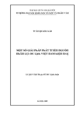 Giải pháp phát triển du lịch tại Đại học Quốc gia Hà Nội