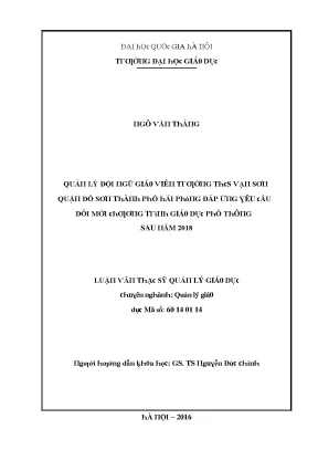 Quản lý giáo dục đại học tại Hà Nội: Đổi mới và thách