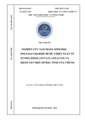 Nghiên cứu tạo màng sinh học polysaccharide từ xương