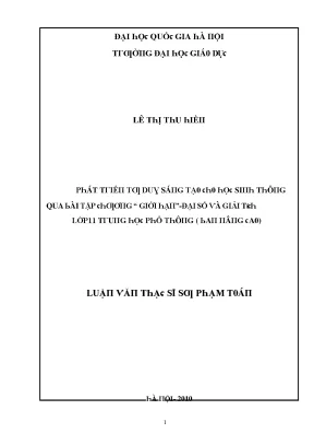 Nghiên cứu về Đề tài "Giới hạn" trong Đại số và Giải
