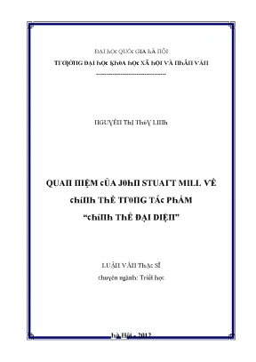 Luận Văn Về John Stuart Mill: Phân Tích Tư Tưởng và Ảnh