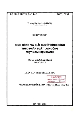 Đình Công và Giải Quyết Đình Công Theo Pháp Luật Lao