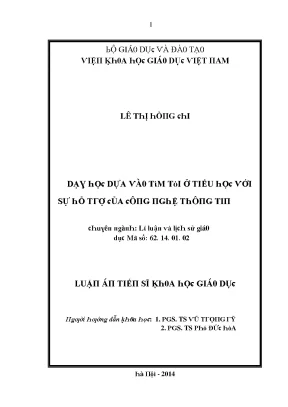 Nghiên Cứu Về Giáo Dục Dựa Trên Tìm Tòi Ở Tiểu Học