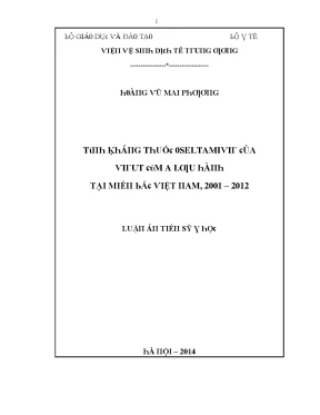 Nghiên Cứu Về Tác Động Của 0selTamiVIR Đến Sức Khỏe Tại