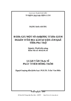 Đánh Giá Mô Hình Địa Chất Tại Tỉnh Thái Nguyên