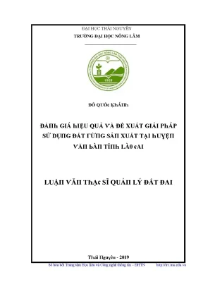 Giải Pháp Quản Lý Đất Đai Hiệu Quả Tại Thái Nguyên